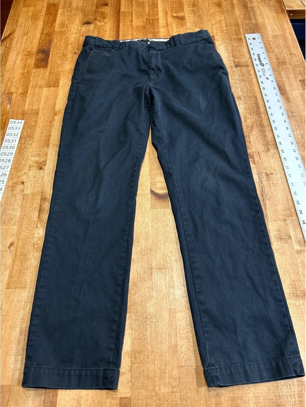 Banana Republic Slim Fit Black Cotton Pants Size 33/32